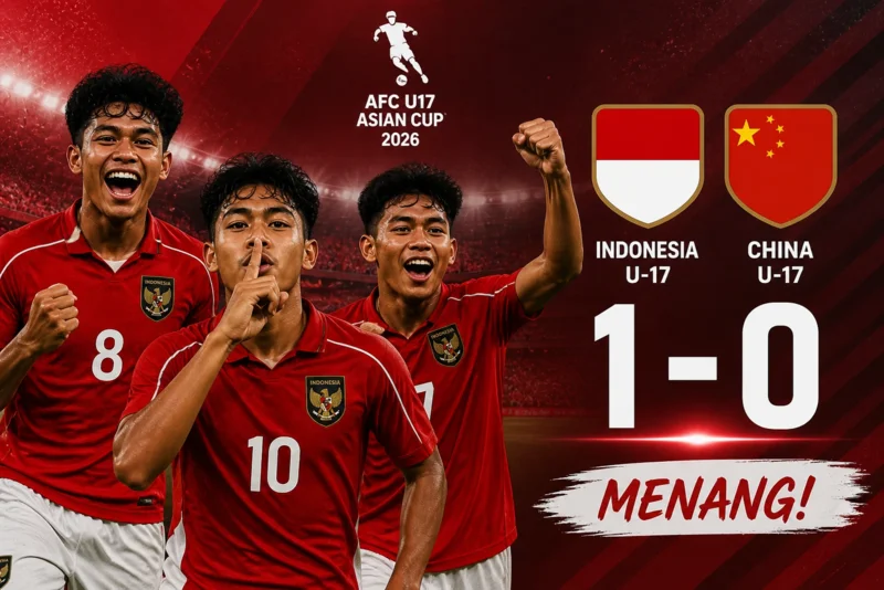 Timnas Indonesia U-17 Kalahkan China 1-0 di AFC U-17 2026.webp